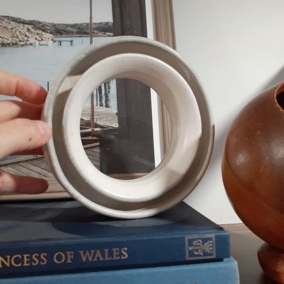 Signed Pottery Floral Ring - Picture 2 of 7